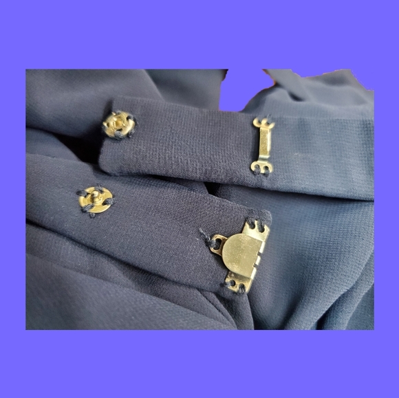 Jenny Packham Bridesmaids Midnight Blue Belted Dress - Picture 7 of 10